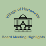 Village of Hortonville Board Meeting Highlights